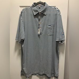 Peter Millar striped dry fit men’s shirt